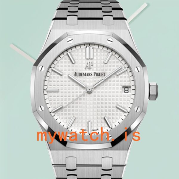 Audemars Piguet Royal Oak 15500ST.OO.1220ST.04 Men's 41mm White Dial Bracelet
