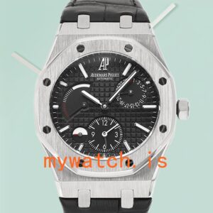 Audemars Piguet Royal Oak 41mm Men's 26120ST.OO.1220ST.03-L Leather Strap Stainless Steel