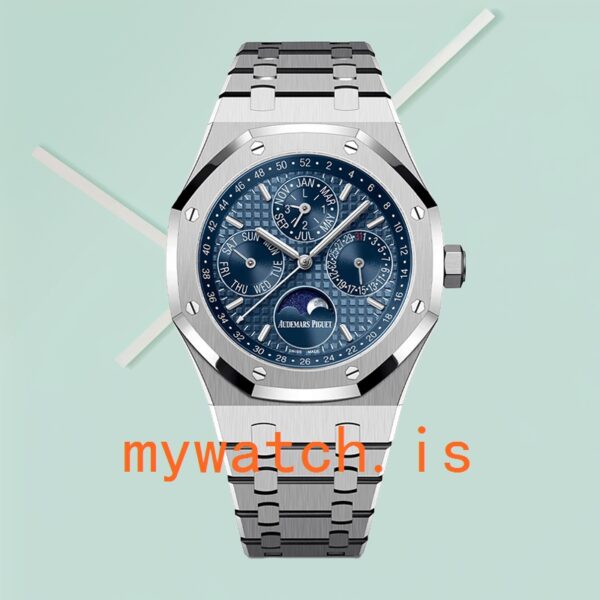 Audemars Piguet Royal Oak Men's 41mm 26574ST.OO.1220ST.03 Bracelet Blue Dial - Image 2