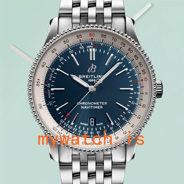 Breitling Navitimer Men's 46mm A17326211C1A1 Stainless Steel Silver-tone