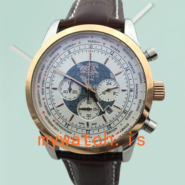 Breitling Transocean 46mm Men's AB0510U0.A732-001 White Dial