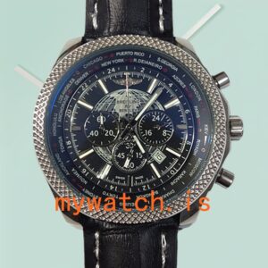 Breitling Bentley AB0521 46mm Men's Silver-tone Black Dial