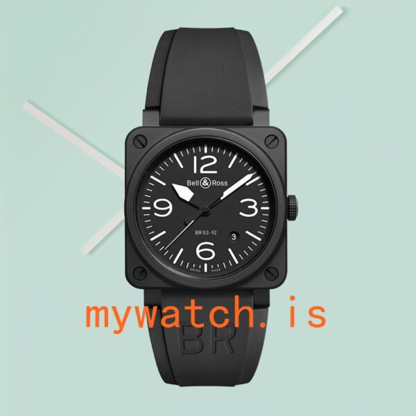 Bell&Ross Instruments 42mm Black Dial Men's Automatic BR03-92 - Image 2