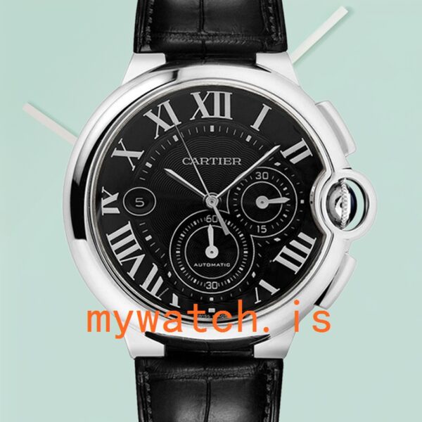 Cartier Ballon Bleu 47mm W6920052 Men's Black Dial Automatic