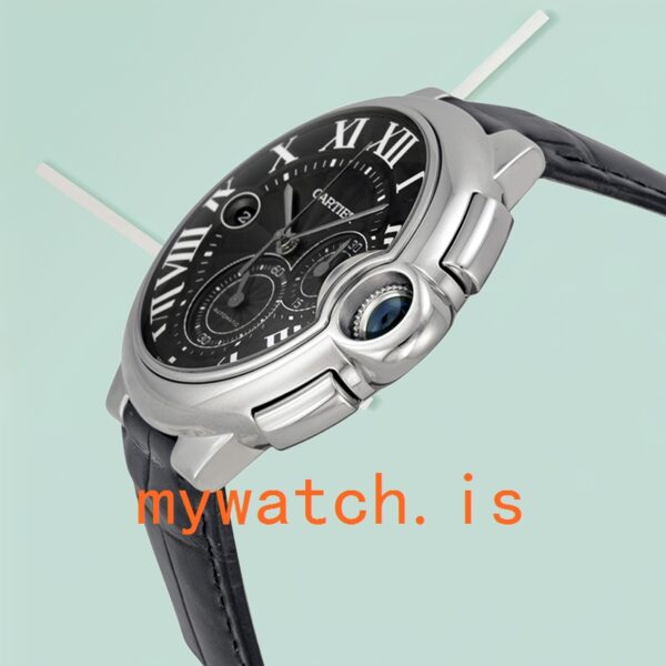 Cartier Ballon Bleu 47mm W6920052 Men's Black Dial Automatic - Image 3