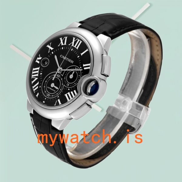 Cartier Ballon Bleu 47mm W6920052 Men's Black Dial Automatic - Image 4