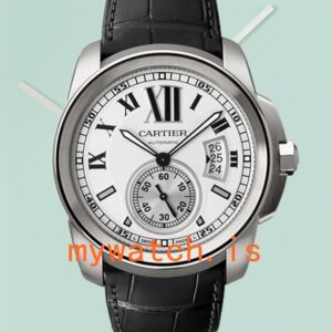Cartier Calibre Men's 42mm W7100013 Silver-tone White Dial