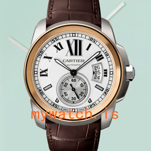 Cartier Calibre W7100039 Men's 42mm Silver-tone