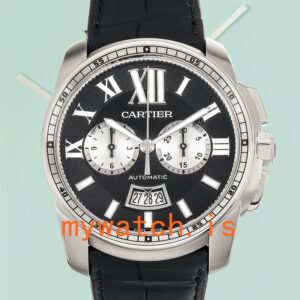 Cartier Calibre Men's W7100060 42mm Silver-tone