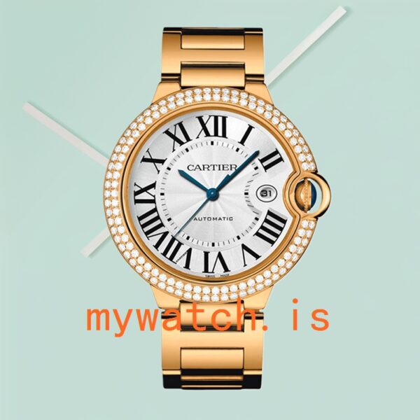 Cartier Ballon Bleu WE9007Z3 42mm Men's Diamond Bezel - Image 2