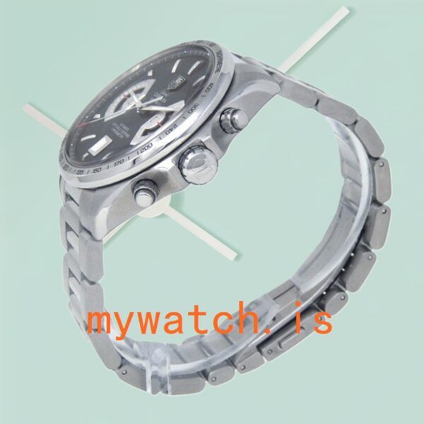 Tag Heuer Grand Carrera CAV511A.BA0902 Men 43mm Silver-tone Bracelet - Image 4
