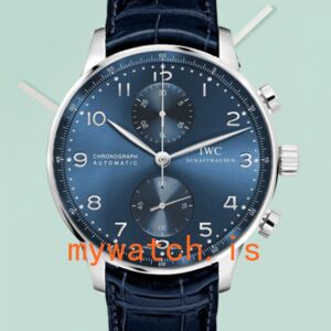 IWC Portuguese Chrono IW371606 44mm/41mm Men's Leather Strap