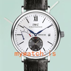 IWC Portofino 40mm IW510114 Men's Leather Strap White Dial