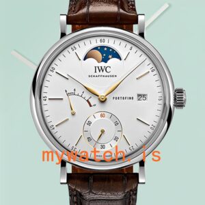 IWC Portofino 43mm/40mm IW516401 Men's White Dial Leather Strap