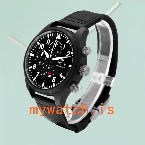 IWC Pilots Chrono IW389101 43mm Men's Stainless Steel Canvas Strap - Image 3