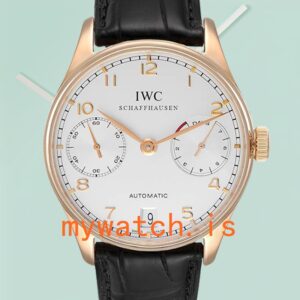 IWC Portuguese Chrono 43mm Men's IW500004 White Dial Stainless Steel