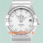 Omega Constellation 123.15.27.20.55.001 Ladies 28mm Bracelet Silver-tone