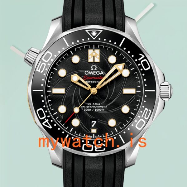 Omega Seamaster 210.22.42.20.01.004 41mm Men Rubber Band Silver-tone