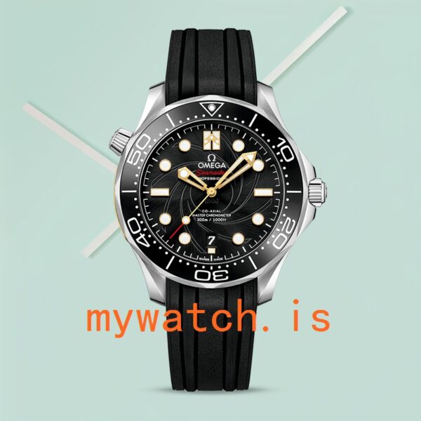 Omega Seamaster 210.22.42.20.01.004 41mm Men Rubber Band Silver-tone - Image 2