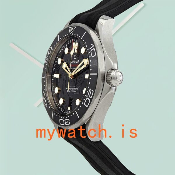 Omega Seamaster 210.22.42.20.01.004 41mm Men Rubber Band Silver-tone - Image 3