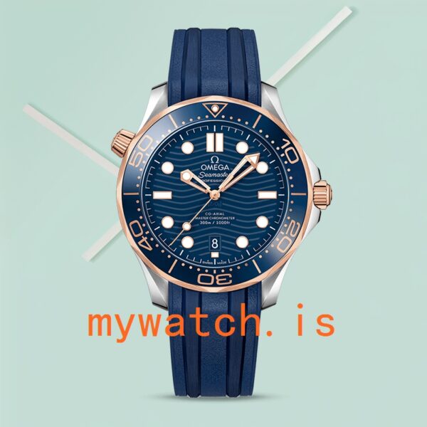 Omega Seamaster 210.22.42.20.03.002 42mm Men Rubber Band Silver-tone - Image 2