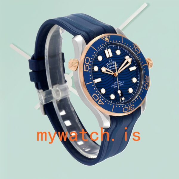 Omega Seamaster 210.22.42.20.03.002 42mm Men Rubber Band Silver-tone - Image 4