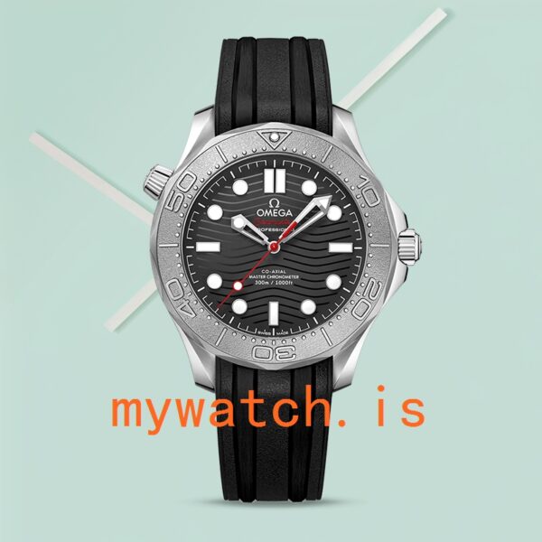 Omega Seamaster 210.32.42.20.01.002 Men 42mm Rubber Band - Image 2