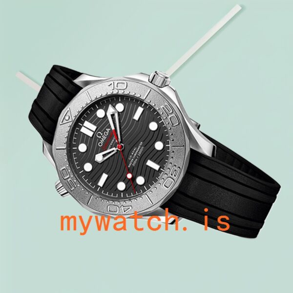 Omega Seamaster 210.32.42.20.01.002 Men 42mm Rubber Band - Image 4