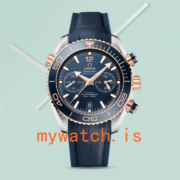 Omega Seamaster Men 215.23.46.51.03.001 45mm Leather Strap Quartz - Image 2