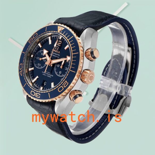Omega Seamaster Men 215.23.46.51.03.001 45mm Leather Strap Quartz - Image 4