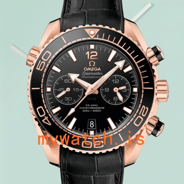 Omega Seamaster Men 45mm 215.63.46.51.01.001 Leather Strap