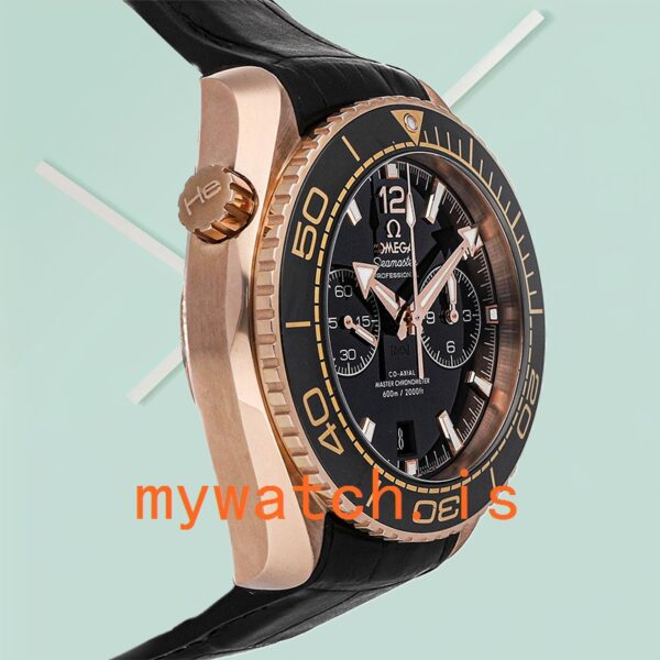 Omega Seamaster Men 45mm 215.63.46.51.01.001 Leather Strap - Image 4