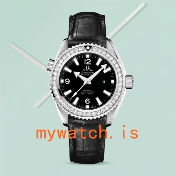 Omega Seamaster 35mm Ladies 232.18.38.20.01.001 Black Dial Leather Strap - Image 2