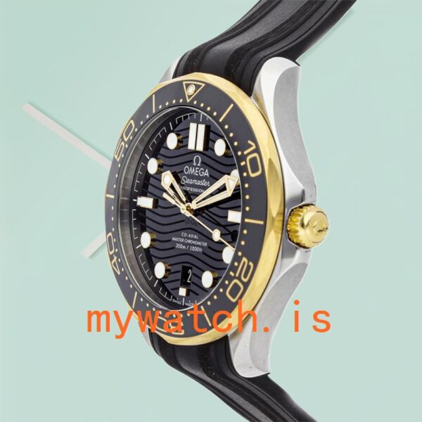 Omega Seamaster 41mm 210.22.42.20.01.001 Men Automatic Rubber Band - Image 3