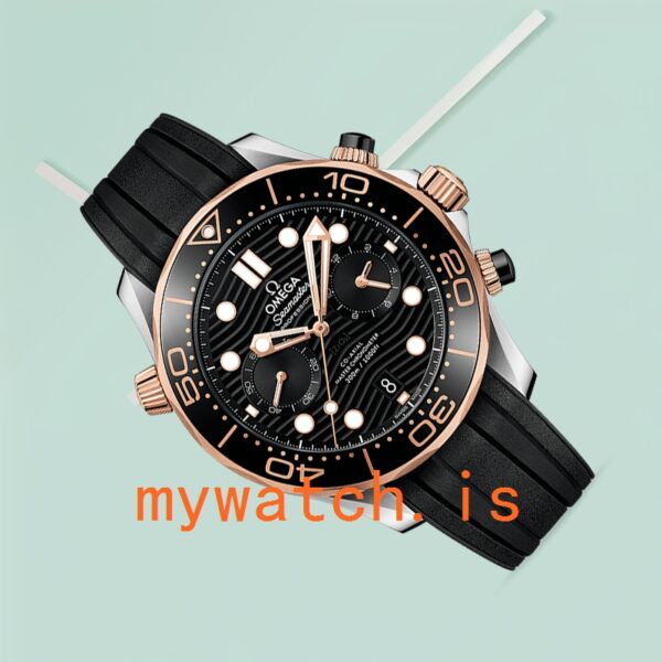 Omega Seamaster 210.22.44.51.01.001 44mm Men Rubber Band Black Dial - Image 3