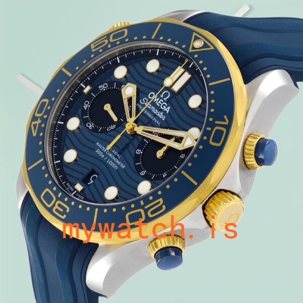 Omega Seamaster Men 210.22.44.51.03.001 44mm Ceramics Bezel Rubber Band - Image 3