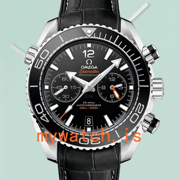 Omega Seamaster 215.33.46.51.01.001 45mm Men Leather Strap
