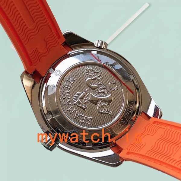 Omega Seamaster 232.32.42.21.01.001 41mm Men Rubber Band Silver-tone - Image 4