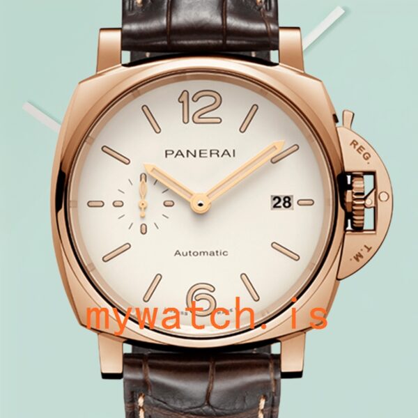 Panerai Luminor Due PAM01042 44mm Men's Leather Strap Automatic