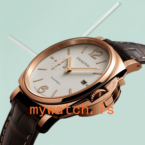 Panerai Luminor Due PAM01042 44mm Men's Leather Strap Automatic - Image 3