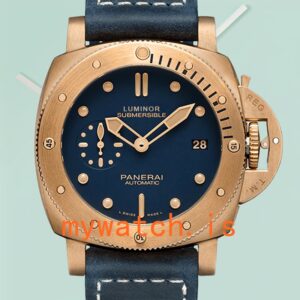Panerai Submersible PAM01074 47mm Men's Blue Dial