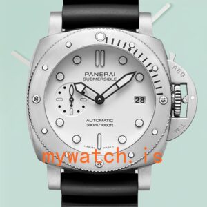 Panerai Submersible 47mm Men's PAM01223 White Dial