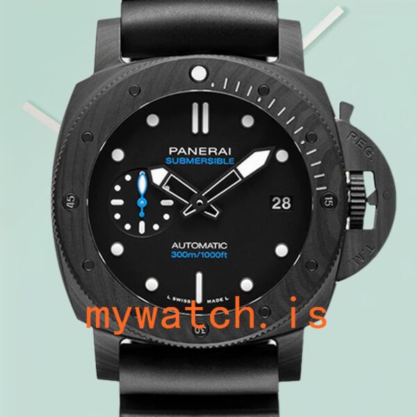 Panerai Submersible PAM01231 Men's 47mm Black Dial