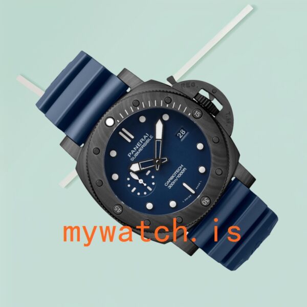 Panerai Submersible PAM01232 47mm Men's Rubber Band Black-tone - Image 3