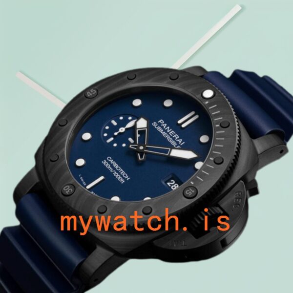 Panerai Submersible PAM01232 47mm Men's Rubber Band Black-tone - Image 4
