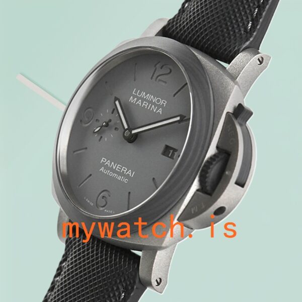 Panerai Luminor Marina Men's 44mm PAM01662 Silver-tone Black Dial - Image 4