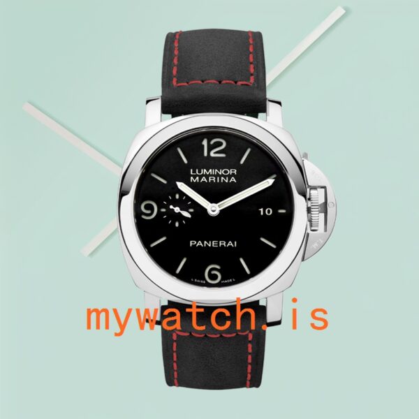 Panerai Luminor Marina 44mm Men's PAM00312-001 Leather Strap Stainless Steel - Image 2