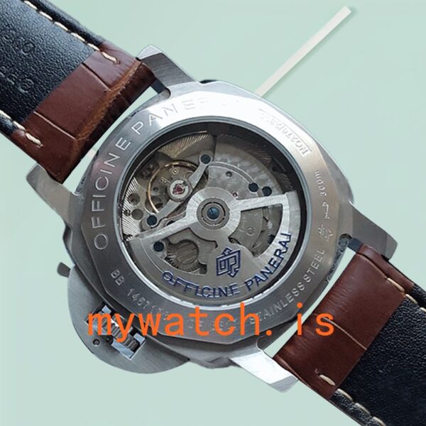 Panerai Luminor GMT PAM00320-001 Men's 44mm Leather Strap Black Dial - Image 4