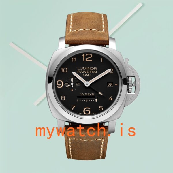 Panerai Luminor GMT Men's 44mm PAM00404 Stainless Steel Black Dial - Image 2