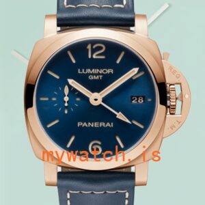 Panerai Luminor 1950 Men's 44mm PAM00688-001 Leather Strap Rose Gold-tone